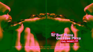 Pizza Hut Buy Pizza Get Free Pizza Ad Commercial Brand Imagery Photoshoot 1