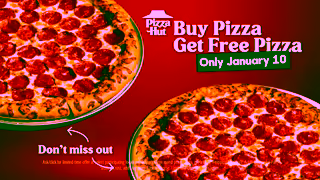 Pizza Hut Buy Pizza Get Free Pizza Ad Commercial Brand Imagery Photoshoot 2