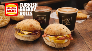 Hungry Jacks Hungry Jacks NEW Jacks Cafe Turkish Brekky Rolls Available before 11am Ad Commercial Brand Imagery Photoshoot 0