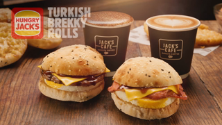 Hungry Jacks Hungry Jacks NEW Jacks Cafe Turkish Brekky Rolls Available before 11am Ad Commercial Brand Imagery Photoshoot 2