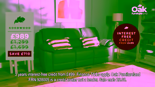 Oak Furnitureland OFL AUG BH Big Weekend Whole Home 20s IFC Ends Monday 16x9 Ad Commercial Brand Imagery Photoshoot 1