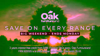 Oak Furnitureland OFL AUG BH Big Weekend Whole Home 20s IFC Ends Monday 16x9 Ad Commercial Brand Imagery Photoshoot 2