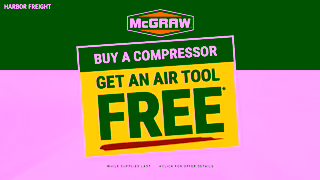 Harbor Freight McGraw Air Compressor Deal Harbor Freight Ad Commercial Brand Imagery Photoshoot 0