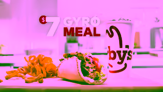 Arby's Arbys 7 Gyro Meal Big Red Hat Ad Commercial Brand Imagery Photoshoot 1
