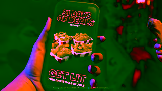 KFC KFCs Christmas in July 8 Boxes Ad Commercial Brand Imagery Photoshoot 1