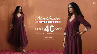 trueBrowns Flat 40 OFF Diwali Blockbuster Sale Ad Commercial Brand Imagery Photoshoot 0