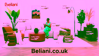 Beliani Beliani Living room Influencer Birthday Peak 2025 20s UK Horizontal Ad Commercial Brand Imagery Photoshoot 2