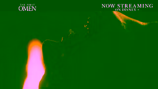 20th Century Studios The First Omen Now streaming on Disney Ad Commercial Brand Imagery Photoshoot 2