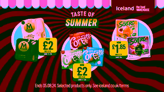 Iceland Foods Enjoy The Taste of Summer with Magnums Cornettos Soleros Ad Commercial Brand Imagery Photoshoot 2