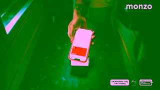 Monzo Bank Skip the awkwardness and get paid back on the spot UK residents TCs apply Ad Commercial Brand Imagery Photoshoot 1