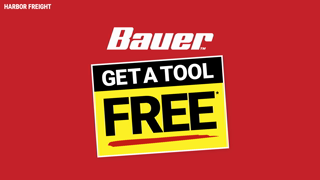 Harbor Freight Bauer Deal Buy A Bauer 5 Ah Battery Charger Starter Kit Get A Tool Free Harbor Freight Ad Commercial Brand Imagery Photoshoot 0