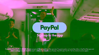 PayPal Plane YT 6s 16x9 Ad Commercial Brand Imagery Photoshoot 2