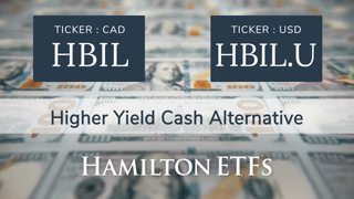 Hamilton ETFs HBIL Hamilton US TBill YIELD MAXIMIZER ETF Higher Yield Cash Alternative Ad Commercial Brand Imagery Photoshoot 1