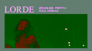 Frontier Touring Lorde Ultrasound World Tour 2026 New Zealand and Australia Ad Commercial Brand Imagery Photoshoot 1