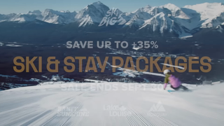 SkiBig3 Save up to 35 on 202425 Ski and Stay Packages in Banff and Lake Louise Ad Commercial Brand Imagery Photoshoot 2