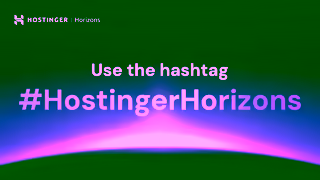 HOSTINGER Hostinger Horizons Website Challenge 2025 Ad Commercial Brand Imagery Photoshoot 1