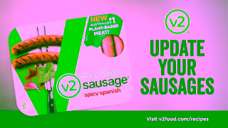 v2 Food Update Your Sausages to Plantbased with v2food Ad Commercial Brand Imagery Photoshoot 2