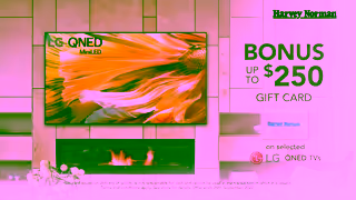 Harvey Norman QNED TV Bonus $250 Gift Card Ad Commercial Brand Imagery Photoshoot 2
