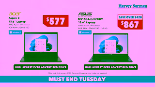 Harvey Norman Laptops Asus Acer HP Ad Commercial Brand Imagery Photoshoot 1