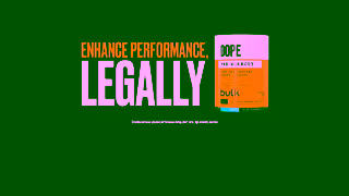 BULK Dope PreWorkout Bulk UK Ad Commercial Brand Imagery Photoshoot 2