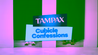 Tampax Tampax Cubicle Confessions With Sherice Banton Ad Commercial Brand Imagery Photoshoot 0