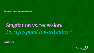 Ameriprise Financial Stagflation vs recession Do signs point toward either Ad Commercial Brand Imagery Photoshoot 0