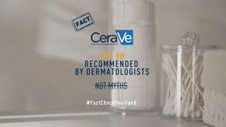 CeraVe SPF Everyday Skincare Fact Recommended by Dermatologists FactCheckYourFeed Ad Commercial Brand Imagery Photoshoot 2