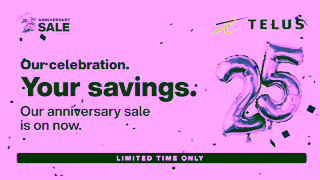 TELUS TELUS 25th Anniversary Sale Ad Commercial Brand Imagery Photoshoot 0