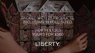 Liberty Fabrics Liberty Beauty Advent Calendar 2024 Ad Commercial Brand Imagery Photoshoot 2