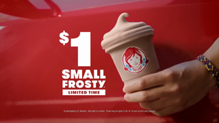 Wendy's YOU WONT BELIEVE THE ONE AND ONLY FROSTY IS A BUCK Ad Commercial Brand Imagery Photoshoot 1