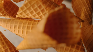 Ghirardelli Milk Chocolate Caramel Waffle Cone SQUARES Ghirardelli Chocolate Company Ad Commercial Brand Imagery Photoshoot 1