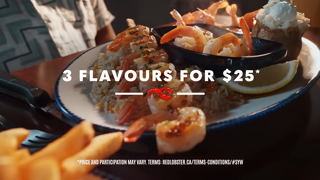 Red Lobster Shrimp Your Way and choose from 6 delicious shrimp flavours like Sweet Chili Shrimp Ad Commercial Brand Imagery Photoshoot 2