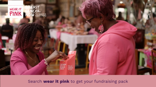 Breast Cancer Now Wear it pink 2024 Breast Cancer Now fundraising event 30s Ad Commercial Brand Imagery Photoshoot 2