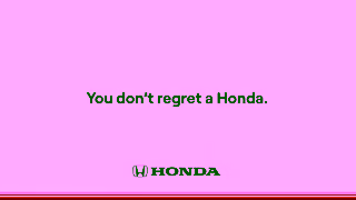 Honda You dont regret a Honda Ad Commercial Brand Imagery Photoshoot 2