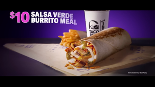 Taco Bell Taco Bell Salsa Verde Burrito Meal Ad Commercial Brand Imagery Photoshoot 0