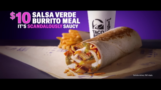 Taco Bell Taco Bell Salsa Verde Burrito Meal Ad Commercial Brand Imagery Photoshoot 1