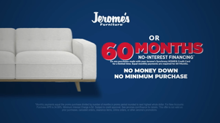 Jerome's Furniture LMSJFT081224EH Jeromes Labor Day Weeks 1 2 Sales Tax 60 Month Financing 15 Ad Commercial Brand Imagery Photoshoot 2