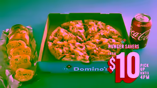 Dominos $10 Large Pizza And Drink Ad Commercial Brand Imagery Photoshoot 0