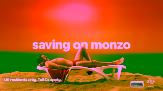 Monzo Bank Save as you spend with Monzo Download your new favourite bank UK residents only TsCs apply Ad Commercial Brand Imagery Photoshoot 1