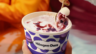 Haagen Dazs NEW HagenDazs x Pierre Herm Vanilla Blueberry Ad Commercial Brand Imagery Photoshoot 1