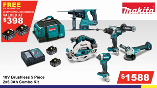 Total Tools Fathers Day Gift Guide MAKITA 18V Combo Kit Ad Commercial Brand Imagery Photoshoot 1