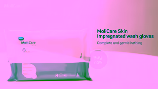 Molicare MoliCare Impregnated Wash Gloves Ad Commercial Brand Imagery Photoshoot 2