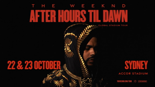 LIVE NATION The Weeknd is bringing his After Hours Til Dawn tour to Sydney Melbourne Ad Commercial Brand Imagery Photoshoot 2
