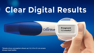 Clearblue Clearblue Digital Pregnancy Test with Weeks Indicator for United Kingdom only Ad Commercial Brand Imagery Photoshoot 1