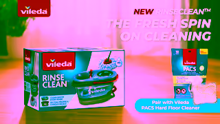 Vileda The Vileda RinseClean Spin Mop with PACS Hard Floor Cleaner Ad Commercial Brand Imagery Photoshoot 2