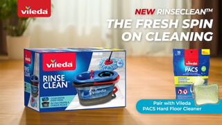 Vileda The Vileda RinseClean Spin Mop with PACS Hard Floor Cleaner Ad Commercial Brand Imagery Photoshoot 2