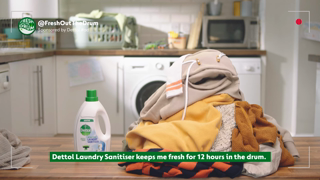 Dettol Give Your Clothes 12 Hour OdourFree Freshness With Dettol Laundry Sanitiser Ad Commercial Brand Imagery Photoshoot 1