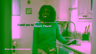 Capital One Say yes to Quick Check from Capital One just like Sharee did Ad Commercial Brand Imagery Photoshoot 0