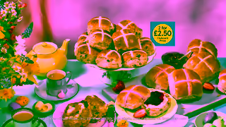 Tesco Get 2 for 250 on Tesco Finest Hot Cross Buns Tesco Ad Commercial Brand Imagery Photoshoot 1