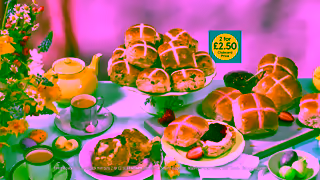 Tesco Get 2 for 250 on Tesco Finest Hot Cross Buns Tesco Ad Commercial Brand Imagery Photoshoot 2